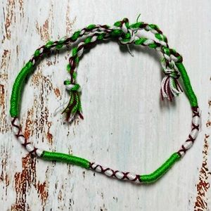 Vibrant Green Macrame Wrapped Bracelet (Free w/ Bundle)